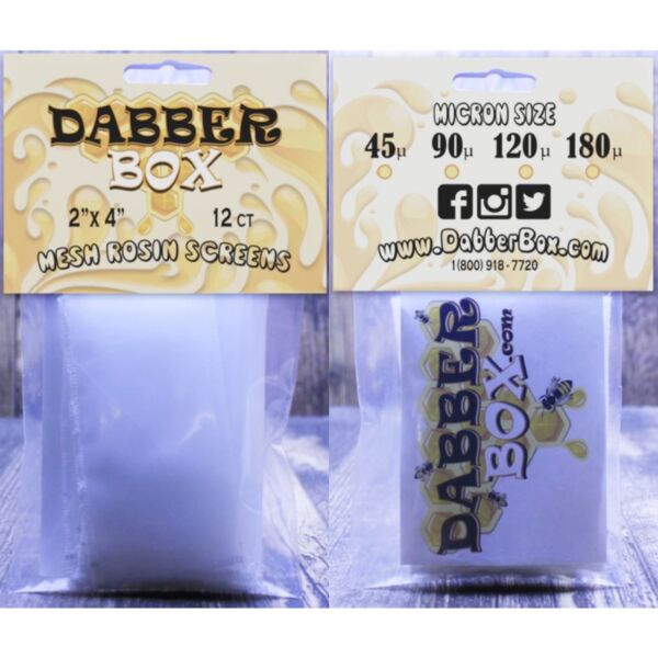Micron Rosin Tech Tea Bag Filters By Dabber Box 2" X 4" Msrp 20